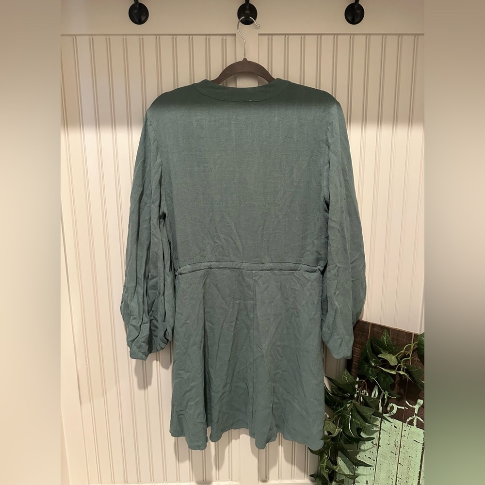 Entro Long Sleeve Mini Dress - Blue/Green - Medium - *NWT* - Picture 4 of 4